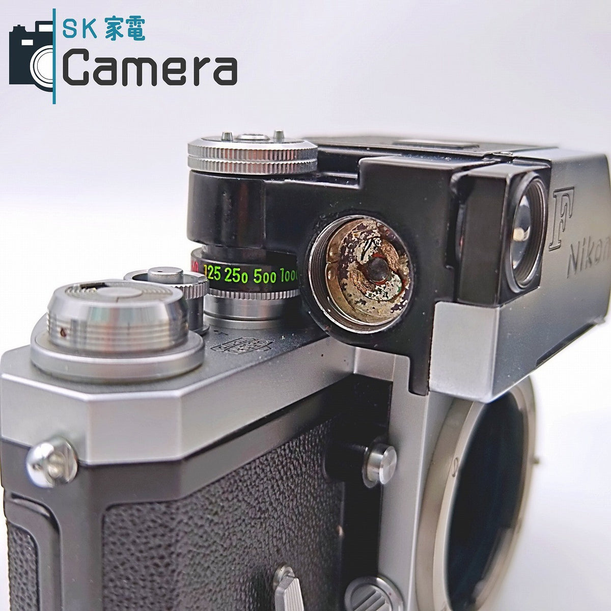 【中古】 Nikon F フォトミック NIKKOR-S Auto 50ｍｍ F1.4 PAT.PEND. 箱 説明書 フード付 Nikon Photomic 訳あり