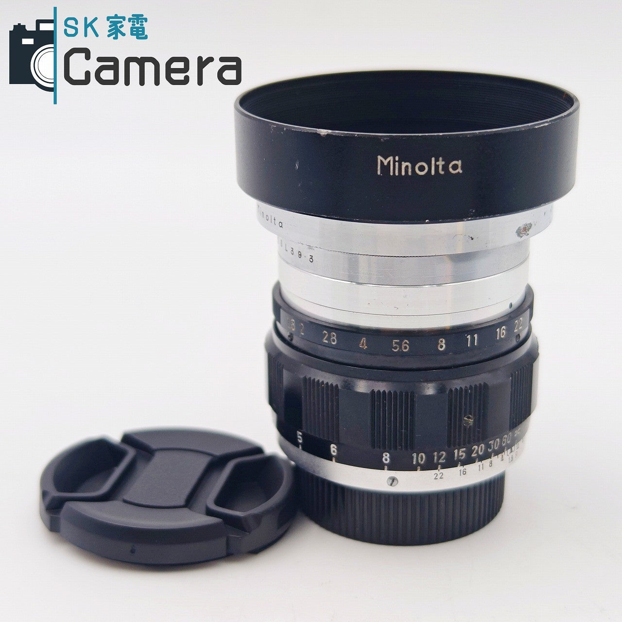 【中古】 CHIYODA KOGAKU SUPER ROKKOR 5cm F1.8 L39 フード付き 千代田光学