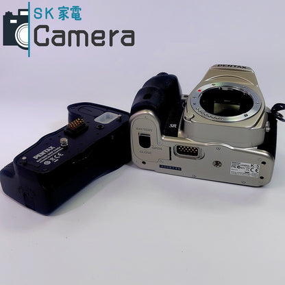 【中古】 PENTAX K5 Silver Limited BATTERY GRIP D-BG4 電池 2個付き ペンタックス シルバー リミテッド ショツト数約1900回