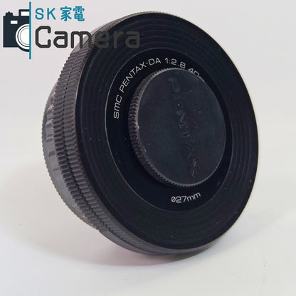 【中古】 PENTAX SMC PENTAX-DA 40ｍｍ F2.8 XS Kマウント ペンタックス キャップ付