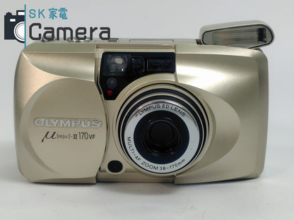 【実用】 OLYMPUS μ[mju:]-II 170 VF オリンパス コンパクトフィルムカメラ テスト用フィルムで確認済 170VF ミュー 良