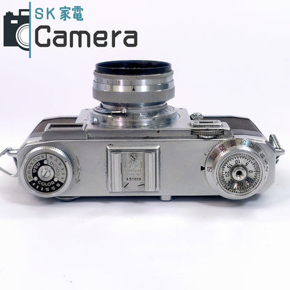 【中古】 CONTAX IIa カラーダイヤル Sonnar 50ｍｍ F2 ZEISS IKON コンタックス ゾナー シャッター良