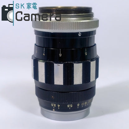 希少 KOMURA 80ｍｍ F3.5 L39 コムラ ゼブラ Sankyo Koki Tokyo キャップ Canon 34ｍｍ CLOSE-UP LENS 付