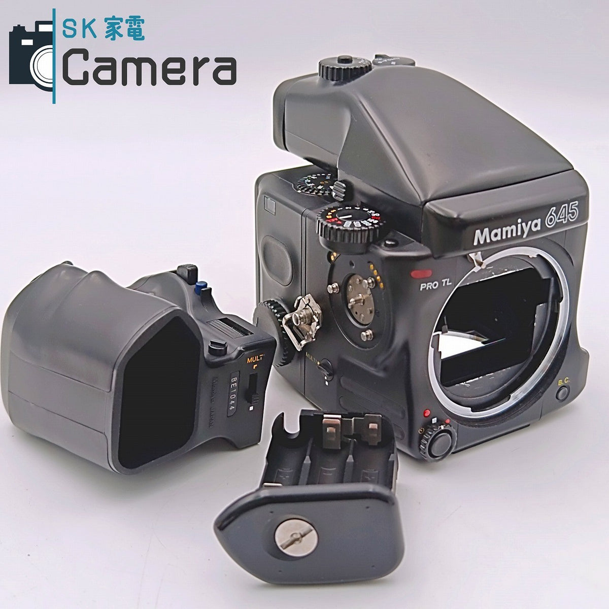 MAMIYA 645 PRO TL AE PRISM FINDER マミヤ 中判カメラ 引き蓋 ボディキャップ付 並