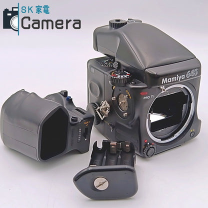 MAMIYA 645 PRO TL AE PRISM FINDER マミヤ 中判カメラ 引き蓋 ボディキャップ付 並
