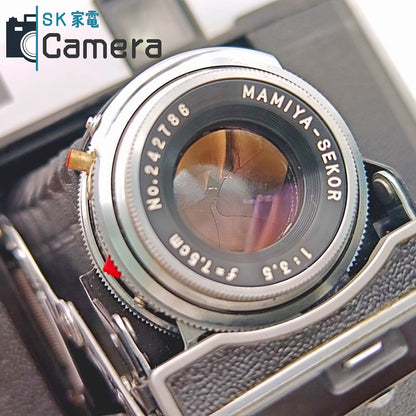 MAMIYA-6 AUTOMATIC MODEL2 SEKOR 7.5cm F3.5 蛇腹カメラ マミヤ オートマット2 元箱付 シリアル一致