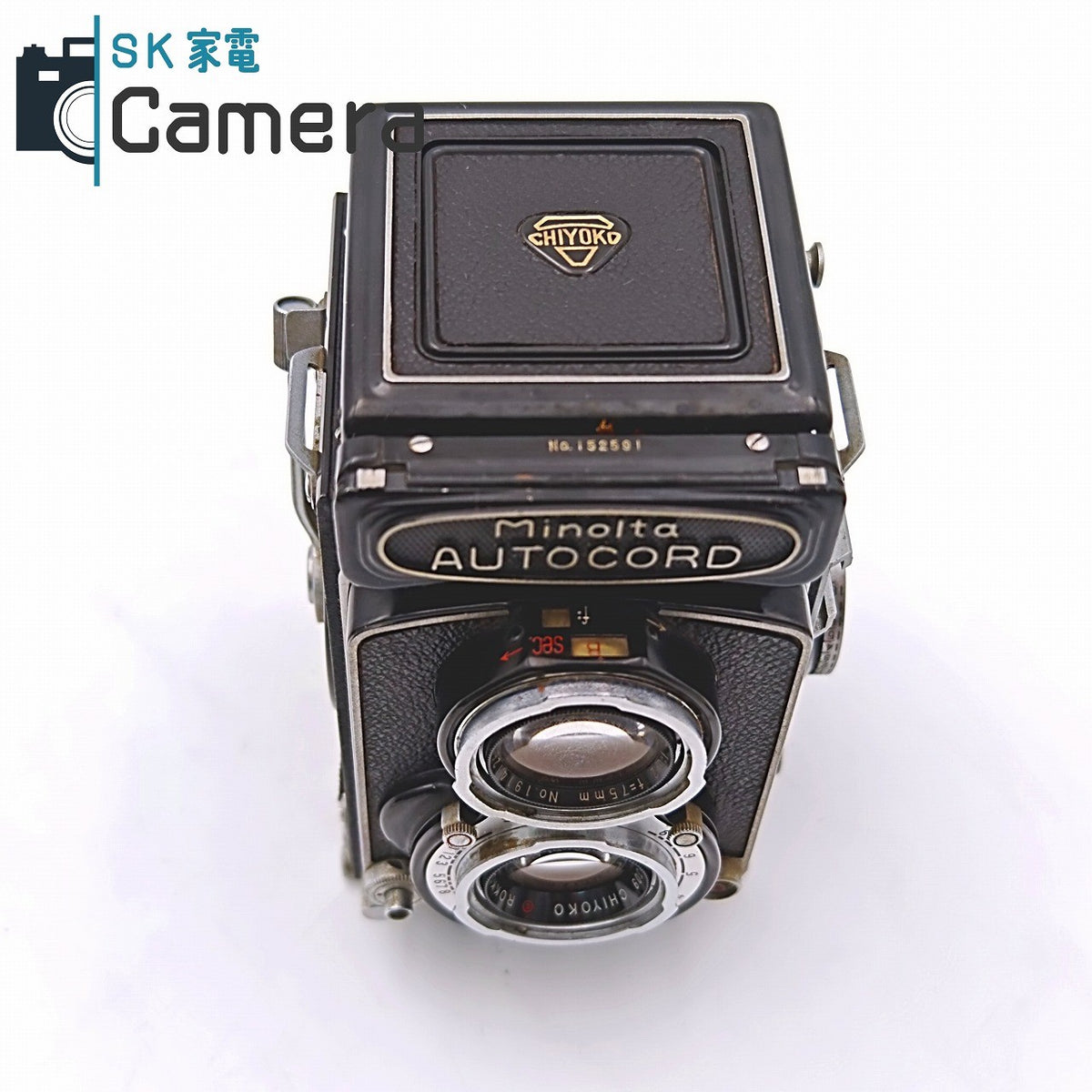 【中古】 MINOLTA AUTOCORD L型 ROKKOR 75ｍｍ F3.5 CHIYODA KOGAKU ミノルタ オートコード