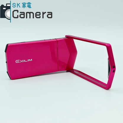 【中古】 CASIO EX-TR600 EXILIM エクシリム 自撮りカメラ コンパクトデジタルカメラ ピンク MicroSD16GB 充電ケーブル付 希少