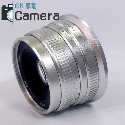 【中古】 HENGYIJIA 25ｍｍ F1.8 M4/3 マイクロフォーサーズ レンズ ヘンイージア フード付