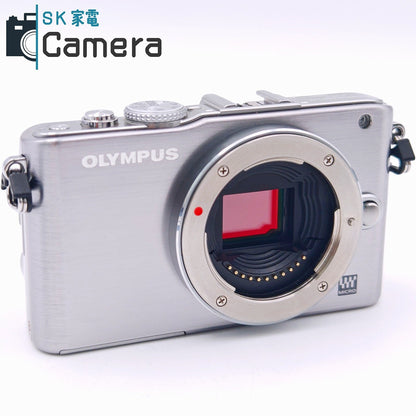【中古】 OLYMPUS PEN Lite E-PL3 オリンパス ミラーレスデジタルカメラ 手振れOK 電池 充電器付