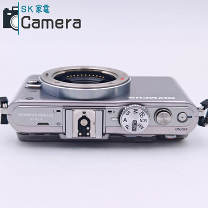 【中古】 OLYMPUS PEN Lite E-PL3 オリンパス ミラーレスデジタルカメラ 手振れOK 電池 充電器付