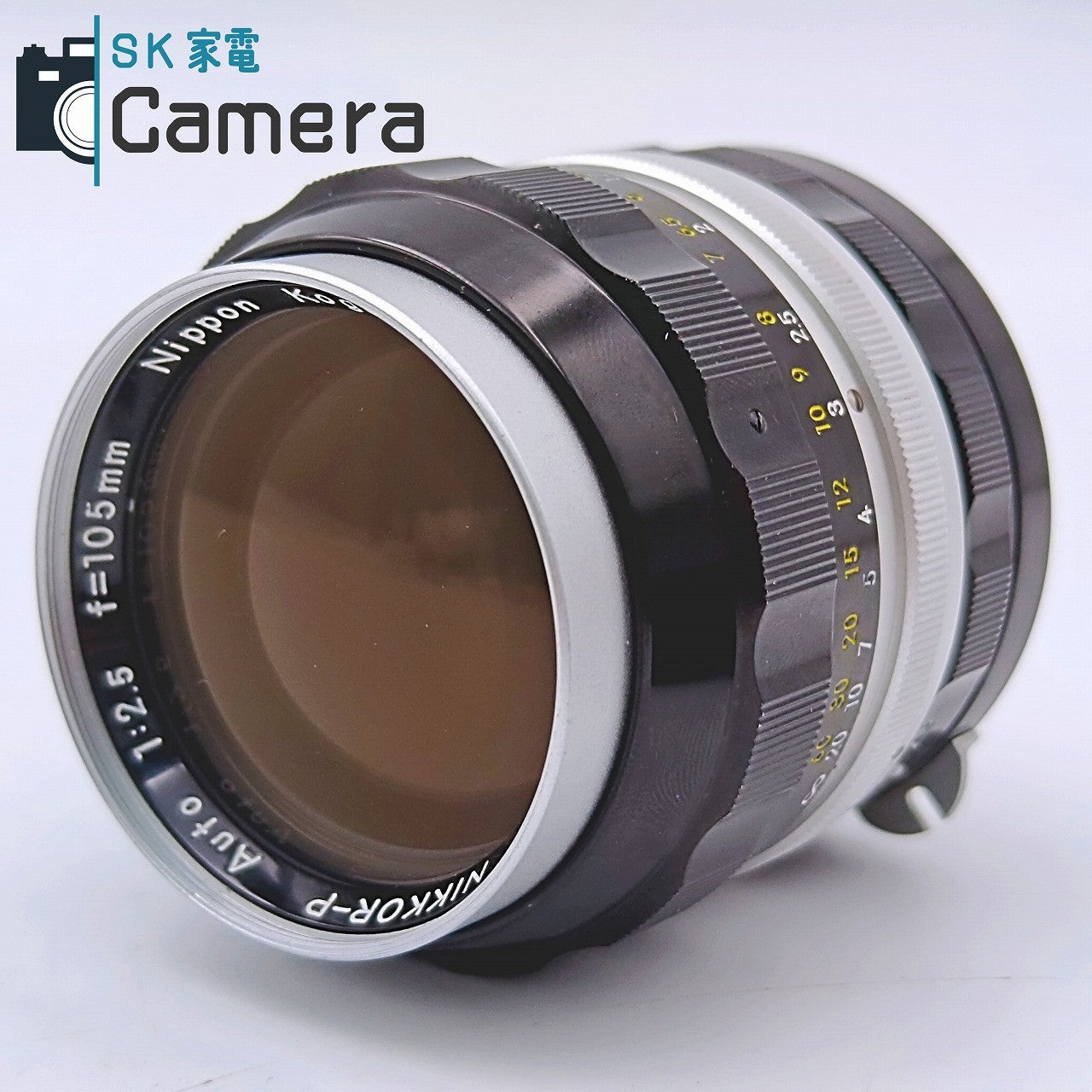 【中古】 Nikon Nippon Kogaku NIKKOR-P Auto 105ｍｍ F2.5 非Ai ニコン フード付
