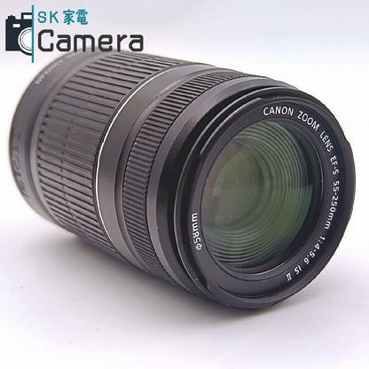 Canon EF-S 55-250ｍｍ F4-5.6 IS II ET-60 フード キャップ付 美品 キャノン