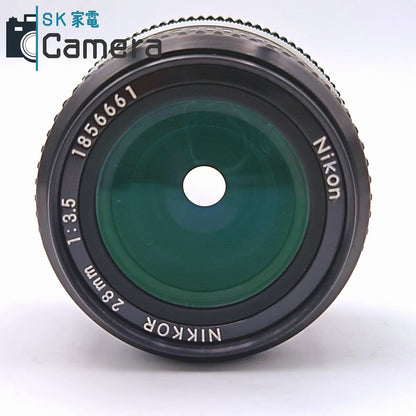 【中古】 Nikon Nikkor 28ｍｍ F3.5 Ai HN-2 L1Bc フード フィルター 付 ニコン