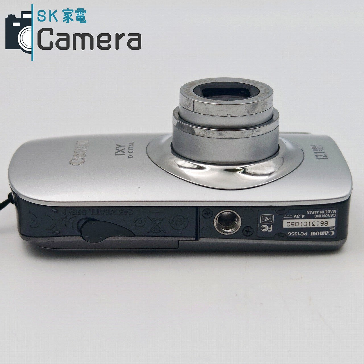 【中古】 Canon IXY DIGITAL 510 IS コンパクトデジタルカメラ シルバー イクシー 充電器付 PC1356