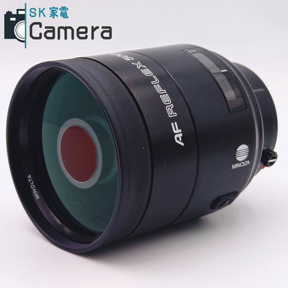 【中古】 MINOLTA AF REFLEX 500ｍｍ F8 ミノルタ ケース ND4ｘ NORMALフィルター 付 美品