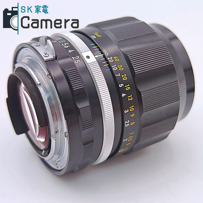 【中古】 Nikon NIKKOR-P・C 105ｍｍ F2.5 非Ai 2026年7月レンズ内清掃済 ニコン