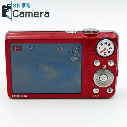 【中古】 FUJIFILM FINEPIX F80 EXR 富士フィルム ファインピクス レッド 充電器 付 コンパクトデジタルカメラ