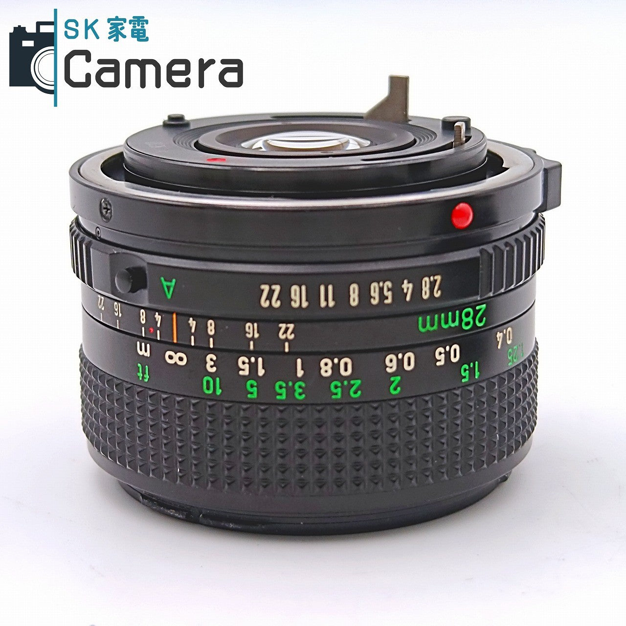 【中古】 Canon NEW FD 28ｍｍ F2.8 BW-52B フード付 キャノン
