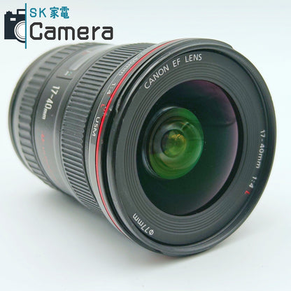【中古】 Canon EF 17-40ｍｍ F4 L USM EW-83E フード付 キャノン