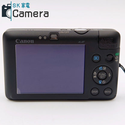 【中古】 Canon DIGITAL IXUS 100 IS ブラック コンパクトデジタルカメラ 電池 充電器付 キャノン 美品
