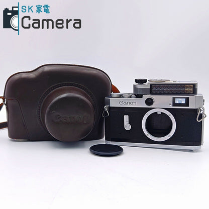 【中古】 Canon P ポピュレール レンジファインダー METER 露出計 革ケース付 キャノン