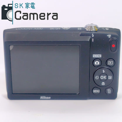 【中古】 Nikon COOLPIX A100 ニコン コンパクトデジタルカメラ 箱 充電器 電池付