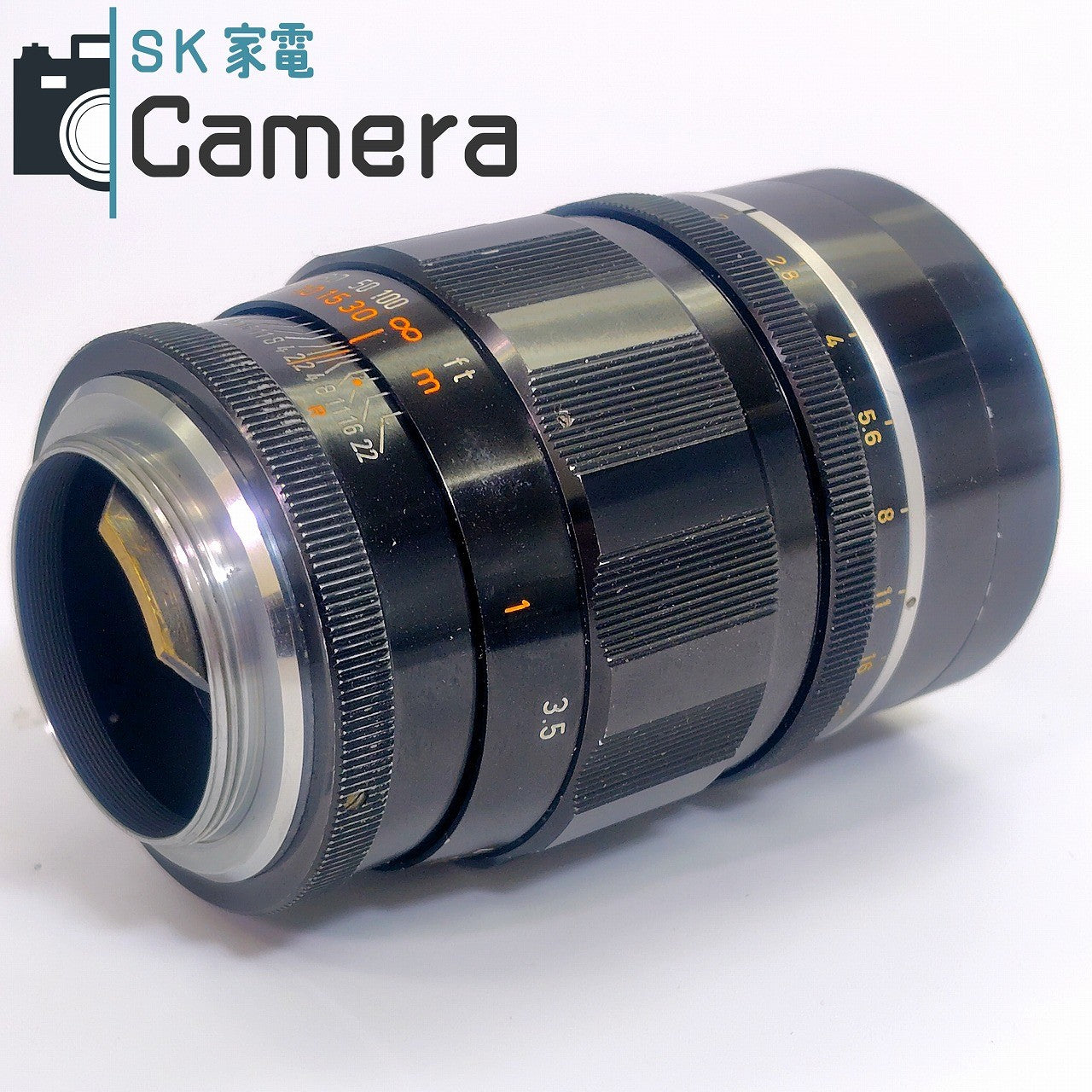 【中古】 Canon LENS 100ｍｍ F2 L39 T-60 フード ケース 付 2025年11月清掃済 キャノン F2.0