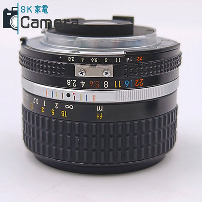 【中古】 Nikon NIKKOR 28ｍｍ F2.8 Ai-s ニコン キャップ付