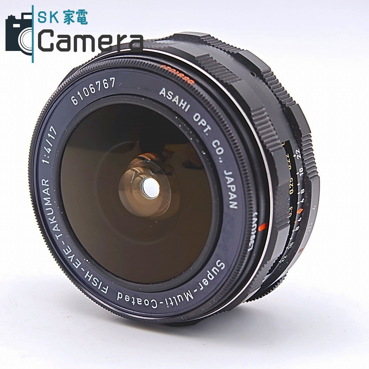 【中古】 PENTAX Super-Multi-Coated FISH-EYE-TAKUMAR 17ｍｍ F4 2026年7月清掃済 フィッシュアイ ペンタックス タクマ― M42