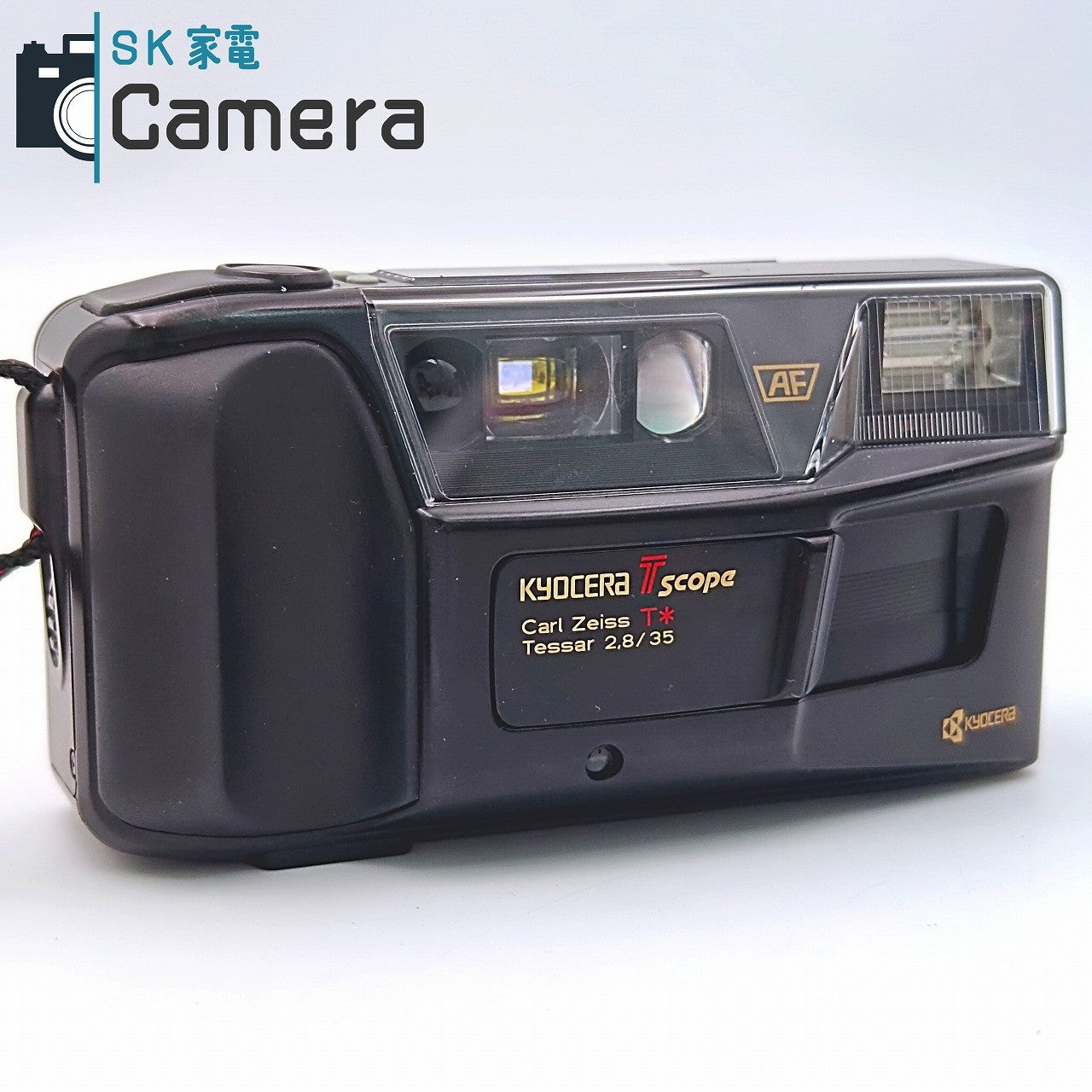 【中古】 KYOCERA Tscope Tessar 35ｍｍ F2.8 京セラ T スコープ コンパクトフィルムカメラ 元箱 説明書付