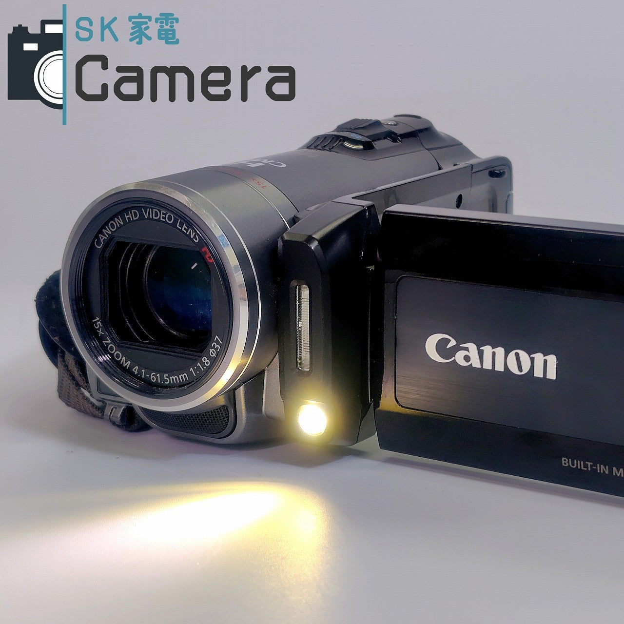 【中古】 Canon iVIS HF-20 デジタルビデオカメラ BP-809 電池付 キャノン HD CMOS 動作確認済