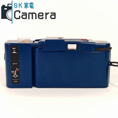 【中古】 OLYMPUS XA2 D.ZUIKO 35ｍｍ F3.5 A11 ストロボ付 ブルー オリンパス 青 動作品