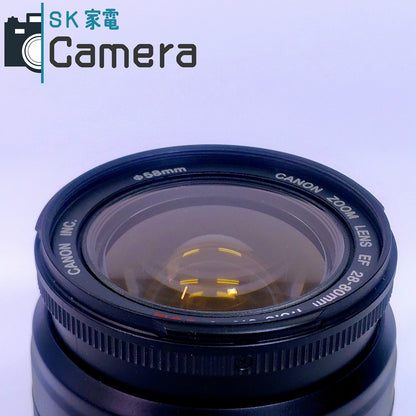 【中古】 Canon EF 28-80mm F3.5-5.6 V USM キャップ付 キャノン