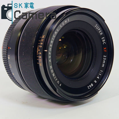【中古】 FUJIFILM FUJINON ASPHERICAL SUPER EBC XF 23ｍｍ F1.4 R フード 純正キャップ付 富士フィルム