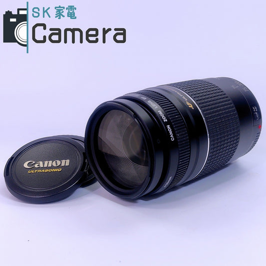 【中古】 Canon EF 75-300ｍｍ F4-5.6 III USM キャノン キャップ 付   #21
