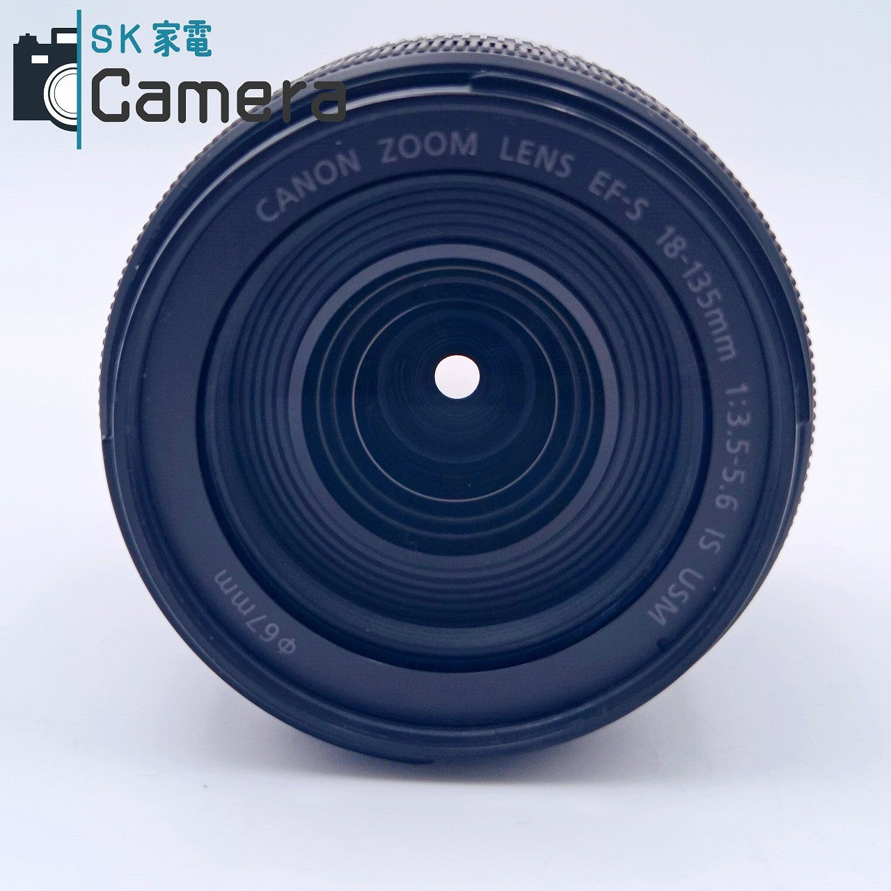 【中古】 Canon EF-S 18-135ｍｍ F3.5-5.6 IS USM キャノン EW-73D フード PLフィルター 付 美品