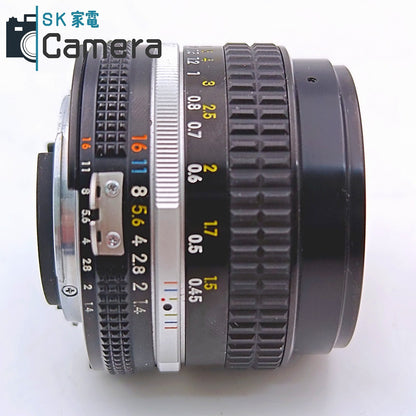 【中古】 Nikon NIKKOR 50ｍｍ F1.4 Ai-s ニコン キャップ フィルター付