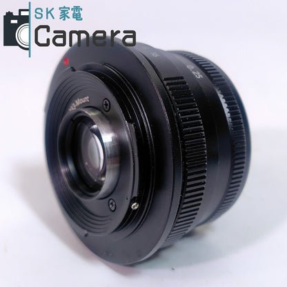 七工匠 7Artisans 25mm F1.8 ブラック マイクロフォーサーズ