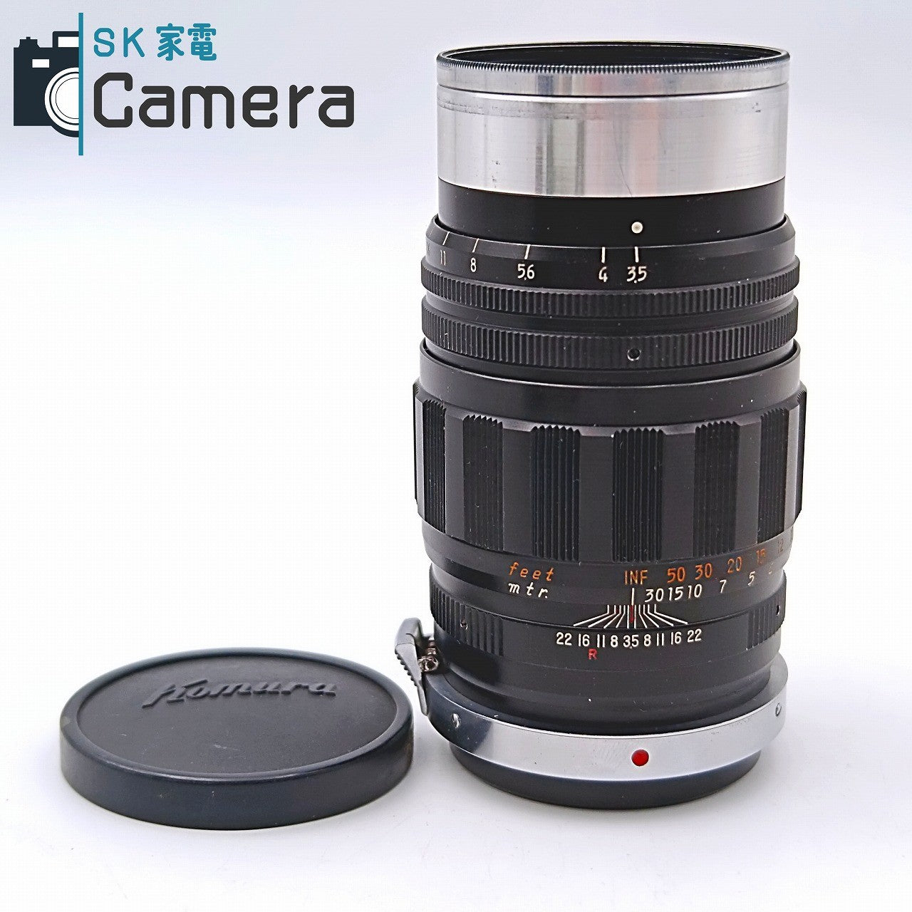 【中古】 Snkyo Koki Tokyo KOMURA 135mm F3.5 Sマウント 三協光機 コムラ キャップ付