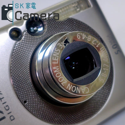 【中古】 Canon IXY DIGITAL 55 キャノン イクシー コンパクトデジタルカメラ 充電器付