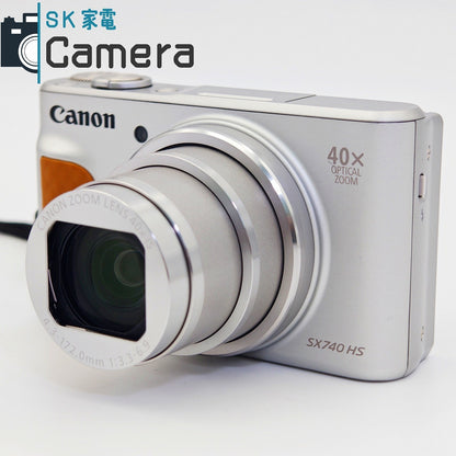 【中古】 Canon PowerShot SX740 HS キャノン パワーショット コンパクトデジタルカメラ 電池 SD64GB 付 美品