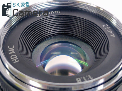 【美品】 PERGEAR HD.MC 25ｍｍ F1.8 マイクロフォーサーズ M4/3 パーギア