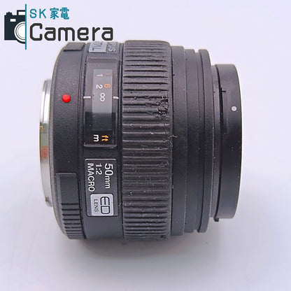【中古】 OLYMPUS ZUIKO DIGITAL 50ｍｍ F2 MACRO ED  フォーサーズ キャップ付