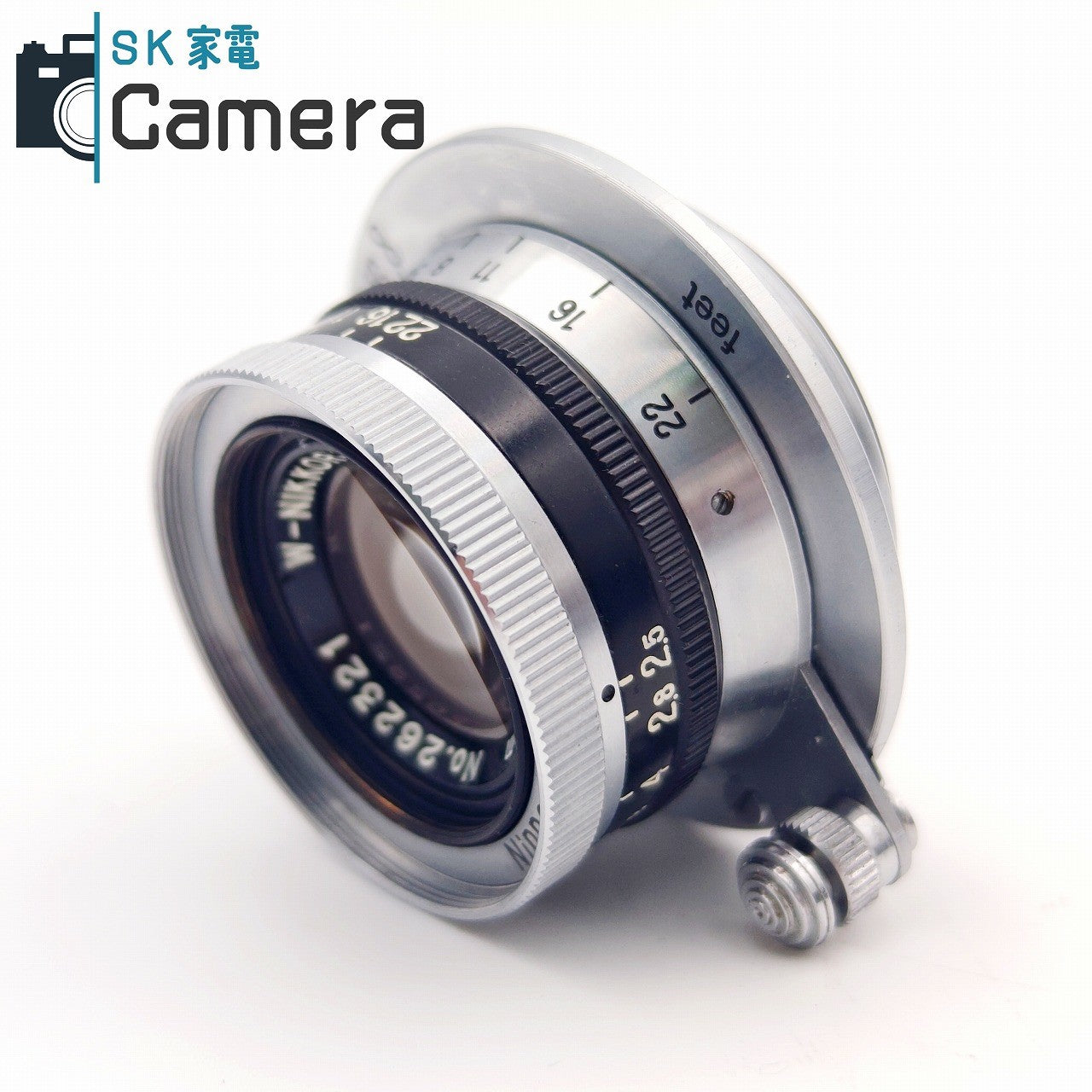 【中古】 NIKON W-NIKKOR・C 3.5cm F2.5 L39 黒帯 ニコン 2026年1月清掃済 Nippon Kogaku Japan キャップ付 良