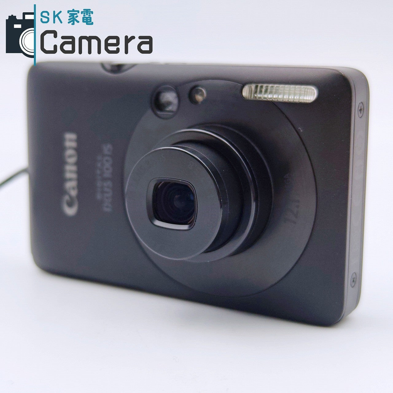 【中古】 Canon DIGITAL IXUS 100 IS ブラック コンパクトデジタルカメラ 電池 充電器付 キャノン 美品