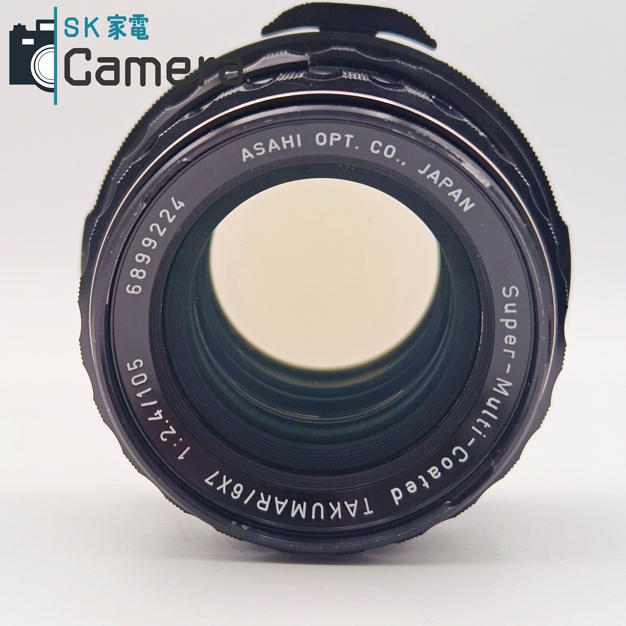 【中古】 PENTAX Super-Multi-Coated TAKUMAR 6ｘ7 105ｍｍ F2.4 ペンタックス 2026年1月清掃済 キャップ フィルター 付 良品