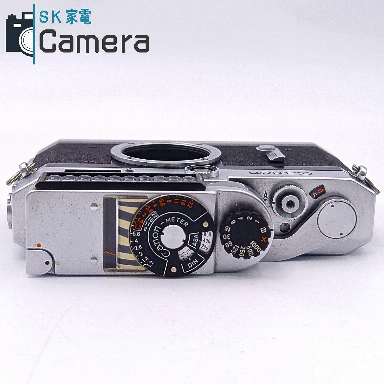 【中古】 Canon P ポピュレール レンジファインダー METER 露出計 革ケース付 キャノン