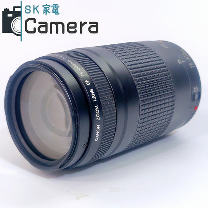 【中古】 Canon EF 75-300ｍｍ F4-5.6 II キャノン キャップ 付   #22