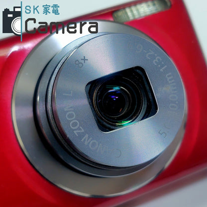 【中古】 Canon IXY 150 キャノン イクシー レッド PC2197 コンパクトデジタルカメラ IXY150